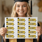 Personalised 2026 Graduation Cap Waterproof Stickers with Name Graduation Party Decoration Favor for Graduates