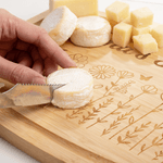 Tagliere personalizzato per salumi con titolo e scanalatura per succhi di frutta Regalo di inaugurazione per mamma, coppia e famiglia