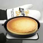 Set di un guanto da forno e una presina da cucina personalizzati con nome e testo regalo per festa del papà per amanti della cucina