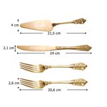 Set de couteau pelle fourchettes à gâteau personnalisé avec nom et date - Boîte cadeau incluse - Cadeau mariage fiançailles anniversaire pour couple