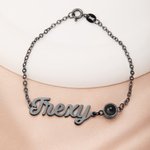 Personalisierte Foto Projektion Design verstellbare Kette Armband mit Namen zierlichen Schmuck Muttertag Memorial Day Geschenk für Mama Oma