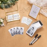 Personalized Wedding Photo Guestbook Playing Cards Set with Name and Date Engagement Wedding Valentine's Day Gift for Newlyweds Banquet Planners