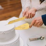 Personalised Wedding Cake Knife Server Set Engraved Names and Date Bridal Shower Gift