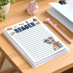 Bloc-notes personnalisé avec 40/80 pages Nom et texte Agenda quotidien Cadeau d'anniversaire pour filles Étudiants