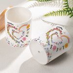 Henkilökohtainen vesiväri Syntymä Kukka Perhonen Rakkaus Sydän Keraaminen Kukkaruukku nimellä Äitienpäivä Syntymäpäivä Lahja Isoäiti Äiti