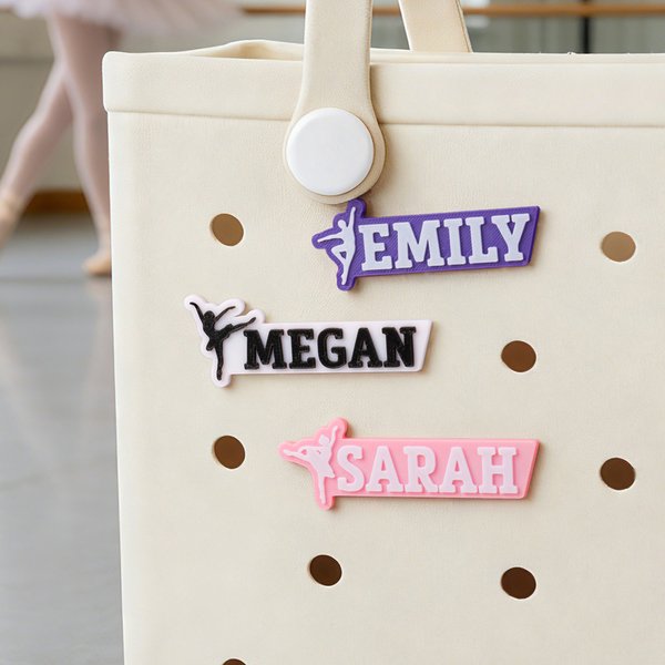 Personalisierte Multicolor Ballett Stil Tasche Charme täglichen Gebrauch Geburtstag Party Geschenk für Ballett Liebhaber Sport Liebhaber Mädchen