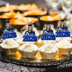 Personalisierte Multi-Color Foto Cupcake Topper mit Namen und Jahr Kuchen Dekoration Graduierung Geschenk für Absolvent Freund