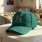 Casquette de baseball ajustable avec nom, broderie multicolore six sept, cadeau d'anniversaire et de rentrée scolaire pour les adolescents de la génération Z.