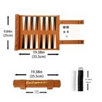 Gepersonaliseerde Microfiber PU Lederen Backgammon Set met Naam Verjaardag Bordspel Nacht Cadeau voor Gamers Mannen