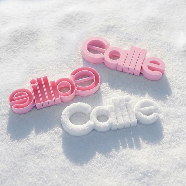Personalised Multi-color Name 3D Printed Snow Mold 1-7 Letters Winter Vacation Essentials Play Birthday Gift for Family Kids