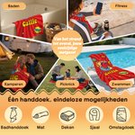 Gepersonaliseerde Superheld-stripontwerp Strandhanddoek met Ster en Naam Extra Groot en Sneldrogend Strandfeest- en Verjaardagscadeau voor Kinderen