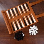 Gepersonaliseerde Microfiber PU Lederen Backgammon Set met Naam Verjaardag Bordspel Nacht Cadeau voor Gamers Mannen