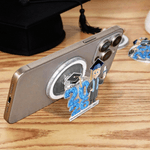 Personalisierte Cartoon Graduation Charakter Acryl magnetische Telefongriff mit Schulname Jahr und Name Graduierung Geschenk für Absolventen