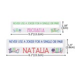 Lecteur de ligne Mahjong en acrylique avec nom Cadeau d'anniversaire pour les amateurs de Mahjong