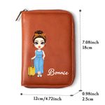 Carnet de notes personnalisé en cuir PU avec porte-stylo Planificateur de voyage Utilisation quotidienne Cadeau d'anniversaire pour les amoureux du voyage