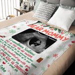 Personalisierte Multicolor Ultraschall Foto weiche Fleecedecke mit Namen Schwangerschaft Baby Dusche Zimmer Dekoration Muttertag Geschenk für Mama Großmutter