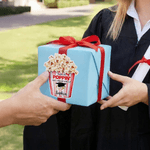 Personalised Thanks for Poppin' By to Celebrate with Me Waterproof Stickers Labels with Name Gift Decor Graduation Party Favor for Graduates