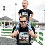Camiseta personalizada de 100% algodón con casco de motocicleta padre e hijo y nombre regalo del Día del Padre para papá o familia