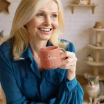 Personalizowany kubek ceramiczny 355 ml z sylwetką pupila i imieniem prezent na urodziny dla miłośników zwierząt