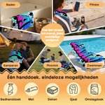 Gepersonaliseerd Stijlvol Graffiti Sneldrogend Strandlaken met Naam Strandfeest en Reisbenodigdheden Verjaardagscadeau voor Kinderen en Familie