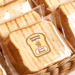 Personalisierte Toast-förmigen Lebkuchen Mann wasserdicht Aufkleber mit Namen Party Favors Backen Geschenkanhänger für Backen Toastbrot Liebhaber