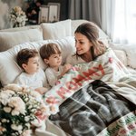 Personalisierte Multicolor Ultraschall Foto weiche Fleecedecke mit Namen Schwangerschaft Baby Dusche Zimmer Dekoration Muttertag Geschenk für Mama Großmutter