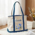 Sac en toile avec nom Anniversaire Anniversaire Douche de Mariage Cadeau pour Femmes Demoiselles d'Honneur