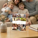 Personalized 12 Photos Collage Square Acrylic Plaque with Text Birthday Anniversary Gift for Friends Family