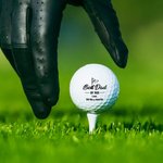 Pelotas de golf personalizadas juego de 3 con nombres coloridos y diseño best dad by par regalo de cumpleaños Día del Padre para hombres y padre
