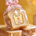 Personalisierte Toast-förmigen Lebkuchen Mann wasserdicht Aufkleber mit Namen Party Favors Backen Geschenkanhänger für Backen Toastbrot Liebhaber
