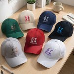 Casquette de baseball ajustable avec nom, broderie multicolore six sept, cadeau d'anniversaire et de rentrée scolaire pour les adolescents de la génération Z.