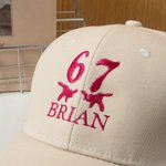 Casquette de baseball ajustable avec nom, broderie multicolore six sept, cadeau d'anniversaire et de rentrée scolaire pour les adolescents de la génération Z.