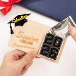 Gepersonaliseerde Class of 2026 Graduation Cap Houten Geldhouder met Naam Afstudeergeschenk voor Afgestudeerden