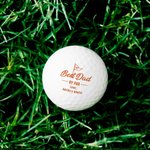 Pelotas de golf personalizadas juego de 3 con nombres coloridos y diseño best dad by par regalo de cumpleaños Día del Padre para hombres y padre