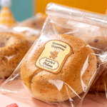 Personalisierte Toast-förmigen Lebkuchen Mann wasserdicht Aufkleber mit Namen Party Favors Backen Geschenkanhänger für Backen Toastbrot Liebhaber