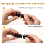 Gepersonaliseerde Eierstempel met Kippensilhouet Tekst en Jaar met Voedselveilige Inkt Verjaardagscadeau voor Familie Boer of Pluimveehouder