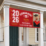 Personalised Congratulations Photo Banner with Name and Quote Class of 2026 Graduation Backdrop Party Decor Gift for Graduates