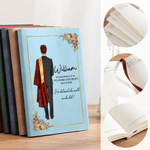 Personalized Cartoon Graduate Character Name A5 A6 PU Leather Notebook with Year and School Graduation Gift for 2026 Graduates