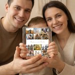 Personalized 12 Photos Collage Square Acrylic Plaque with Text Birthday Anniversary Gift for Friends Family