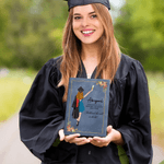 Personalized Cartoon Graduate Character Name A5 A6 PU Leather Notebook with Year and School Graduation Gift for 2026 Graduates