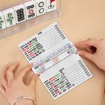 Lecteur de ligne Mahjong en acrylique avec nom Cadeau d'anniversaire pour les amateurs de Mahjong