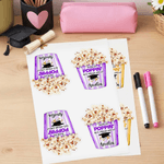 Personalised Thanks for Poppin' By to Celebrate with Me Waterproof Stickers Labels with Name Gift Decor Graduation Party Favor for Graduates