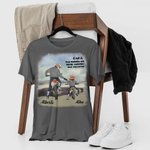 Camiseta personalizada de 100% algodón con casco de motocicleta padre e hijo y nombre regalo del Día del Padre para papá o familia