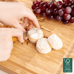 Personalisierte gravierte Blume Design FSC Bambus Charcuterie Schneidebrett mit Text und Saft Rille Küche Dekor Jahrestag Geschenk für Familie