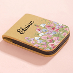 Marque-page magnétique en cuir PU avec fleur de naissance aquarelle personnalisée Utilisation quotidienne Club de lecture Cadeau d'anniversaire pour le rat de bibliothèque Amoureux des livres