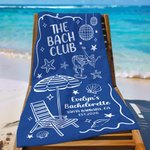 Personalized Girl's Bachelorette Party Quick Dry Soft Oversized Beach Towel with Name Summer Vacation Beach Party Birthday Gift for Girls Bridesmaids