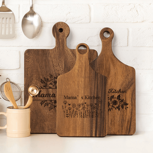 Regalo personalizzato per la festa della mamma Sottobicchieri in legno