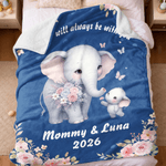 Manta suave con nombre y texto curvado para decoración del hogar Regalo del Día de la Madre para mamá abuela