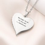 Gepersonaliseerde foto engelvleugel hart ketting met tekst Herdenking Verjaardag Verjaardag Gift voor vrouwen Pet Lovers