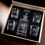 Carafe à whisky personnalisée pour la fête des pères Cadeau d'anniversaire pour le père et le mari